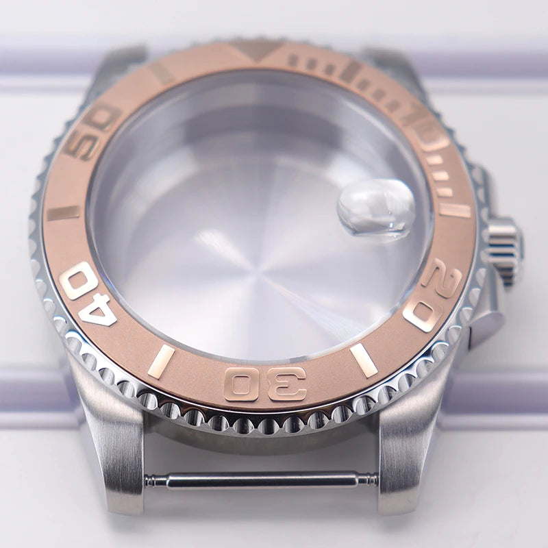 200M Diving Watch Case 40mm For Yacht-Master Seiko NH35 NH36 NH38/34 Miyota 8215 ETA2824 Movement Sapphire Glass 120clicks Bezel