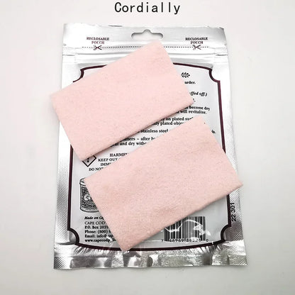 Original Cape Cod Cleans Polishing Cloths For Fine Mtals - Twin Pack, For Jewelry Watch And Stainless Steel