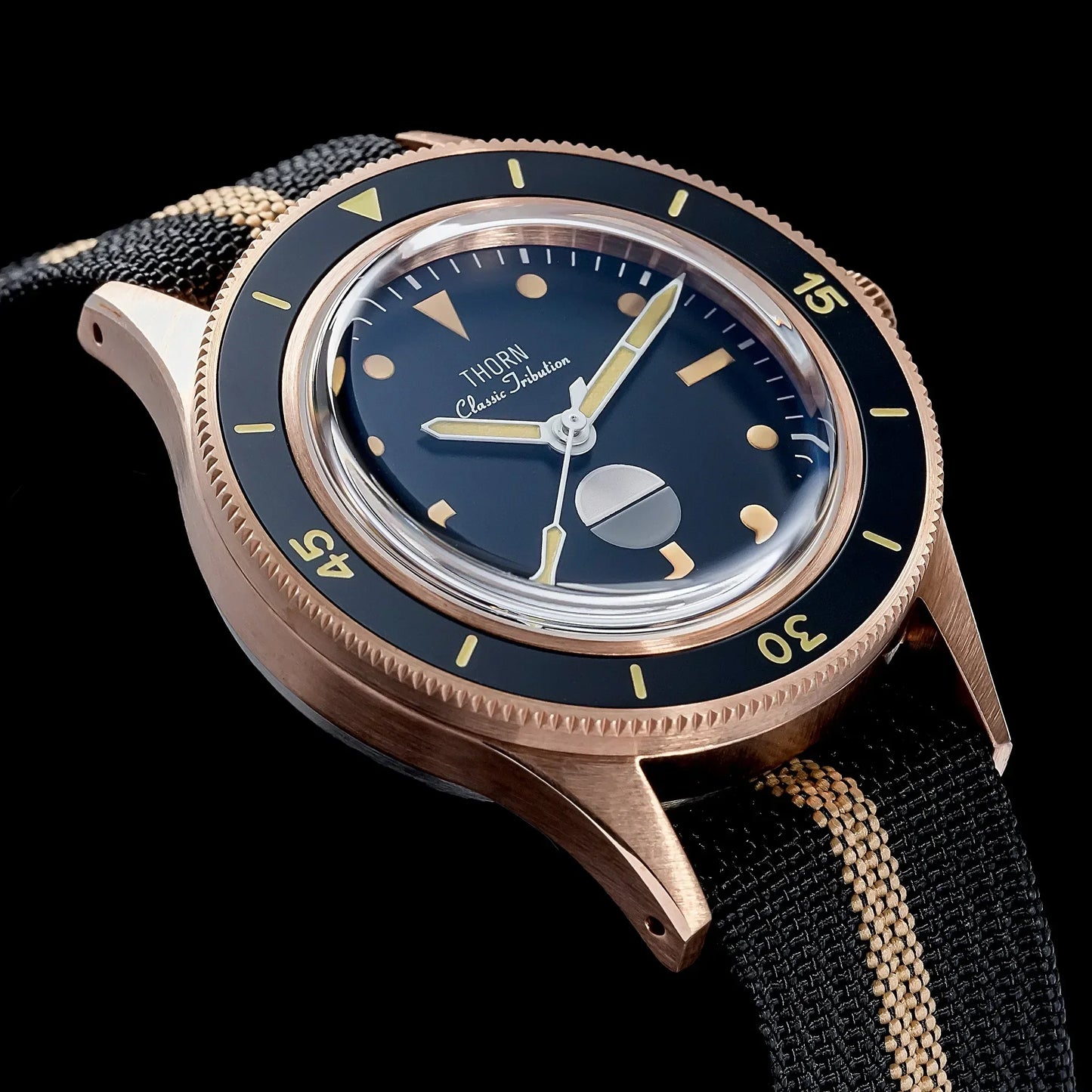 Bronze NH35 Movt 50 fathoms watch THORN SHY039 40mm EU Sapphire 20Bar