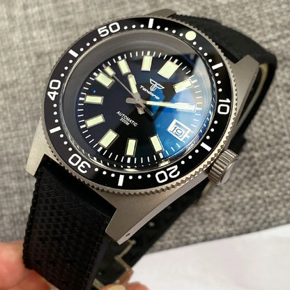 Tandorio TD247 Titanium Diving Watch 62MAS NH35A PT5000 41mm AR Domed Sapphire 30Bar