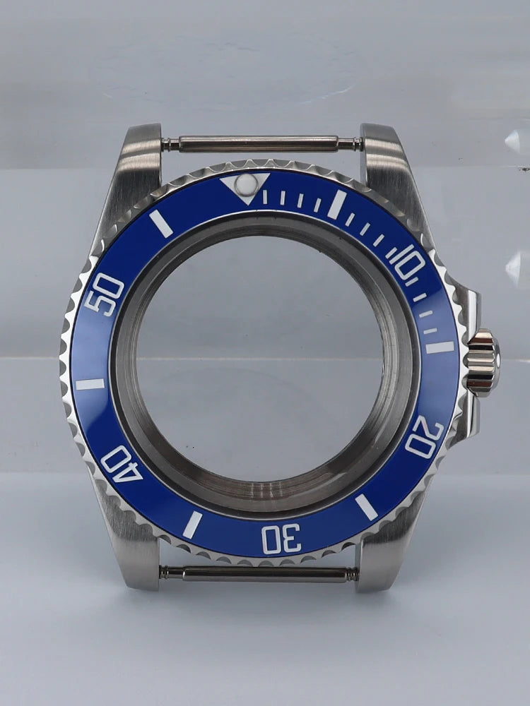 NH35 40mm SUB Black Ceramic Insert Watch Case Sapphire For NH34 NH35 NH36 NH38 4R36 Miyot8215 ETA2824 Movement 20ATM Waterproof