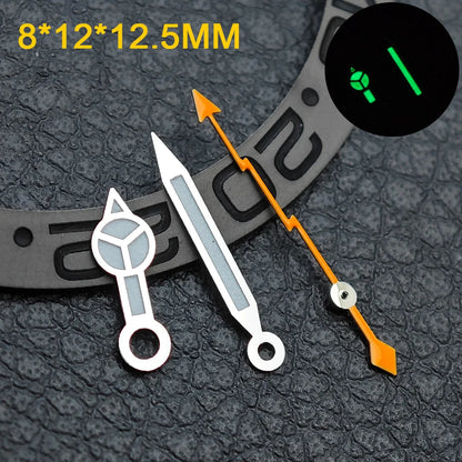 Watch hands NH36  Black/Rose Gold Watch Accessories Watch pointer N H35 NH36 Hands Blue Green/Green Glow fits for N H35