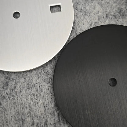 30.5mm Solid Color Watch Dial for NH35 Movement Vertical Pattern Mechanical Watch Faces DIY Watch Repair Accessories