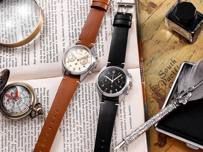 Customizable Watch Baltany 39mm Vk64 Quartz  Military watch Chrono RAF 6BB Homage Multifunction Chronograph 5bar AR Sapphire Swiss Lume