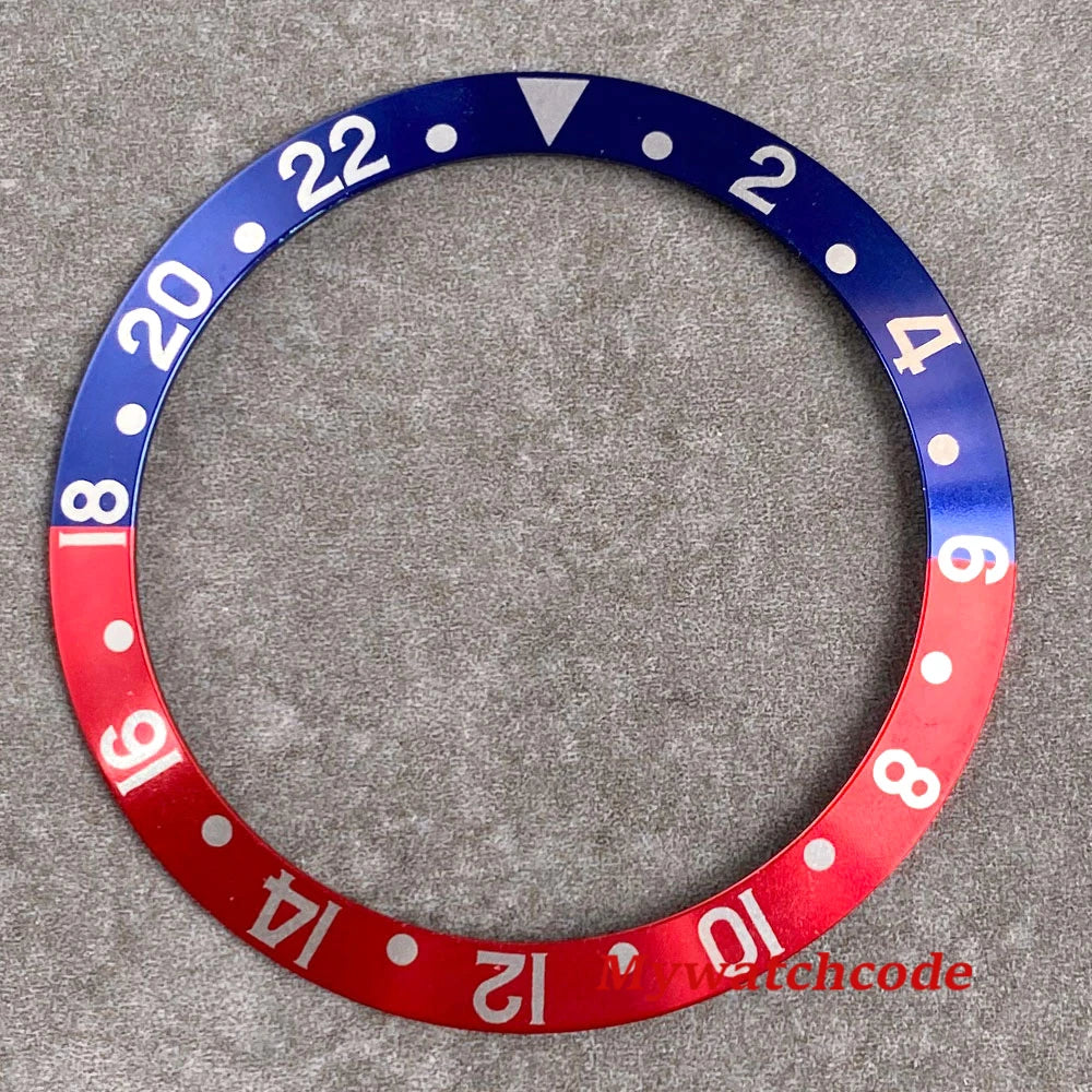 38mm x 30.5mm Black Red Purple Bezel Insert Replacement Part For 40mm GMT SUB SKX 007 Mens Watch Accessories Case Ring