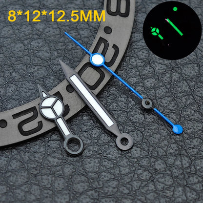 Watch hands NH36  Black/Rose Gold Watch Accessories Watch pointer N H35 NH36 Hands Blue Green/Green Glow fits for N H35