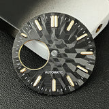 NH38 Watch Dial  man watch Custom logo dial green luminous suitable for NH38 movement watch accessories