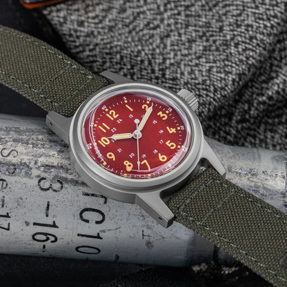 THORN SHY043 36mm  NH35 Automatic Retro Field Military Watch C3 Luminous 10bar