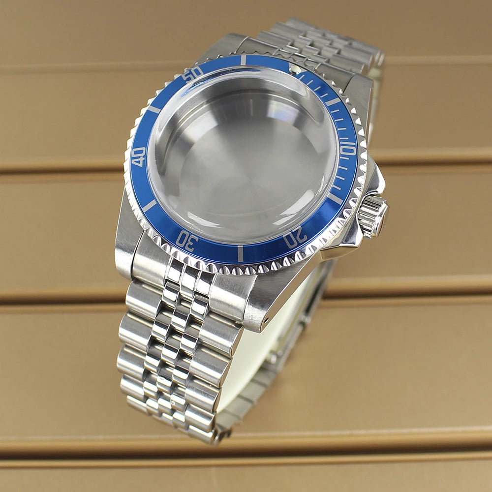 38mm Vintage Diving Watch Case Dome Acrylic Glass For Seiko NH35 NH36 NH38 NH34 Automatic Movement 28.5mm Dial Retro Submariner