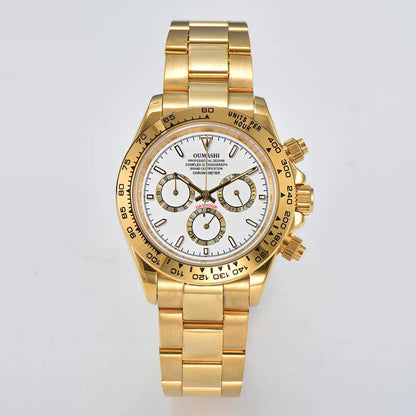 Oumashi Chronograph Automatic  ETA 7750 MOVT custom logo sapphire 40mm Daytona Panda Watch 5Bar