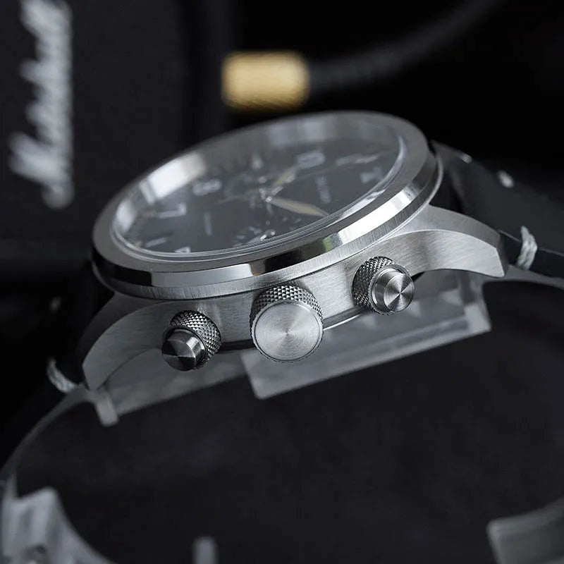 Customizable watch Baltany Military Chronograph watch S5057 Retro Quartz VK64 10ATM  Swiss Lume AR Sapphire