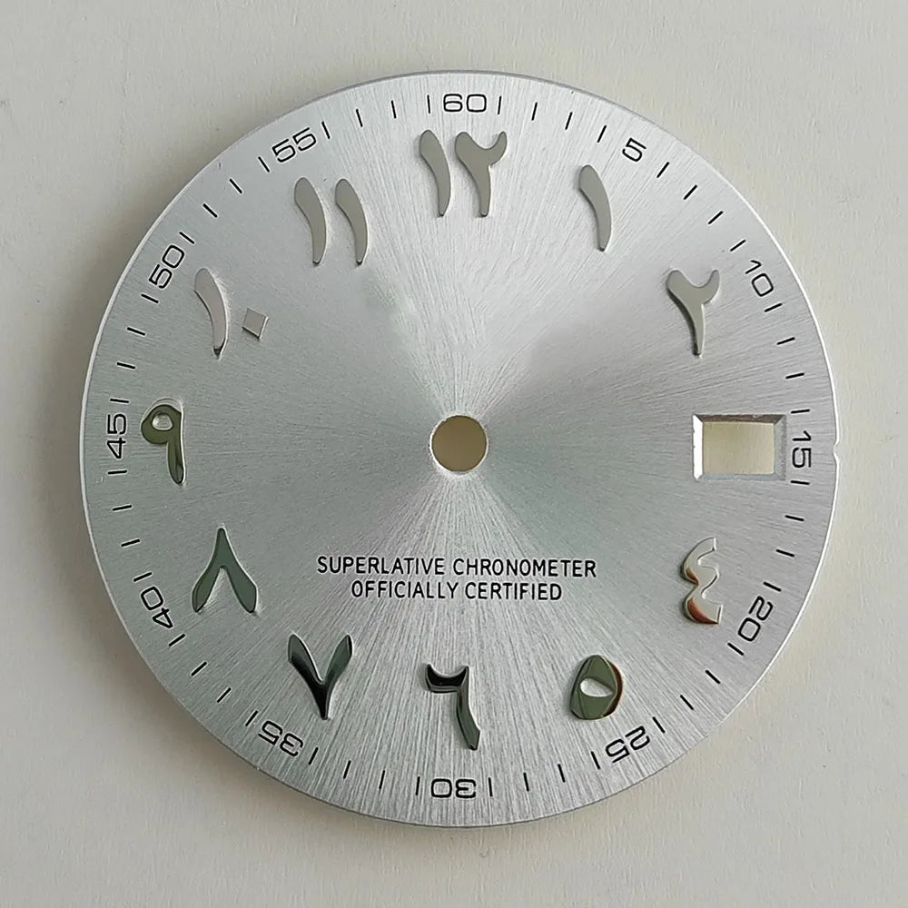 28.5mm watch dial Arabic NH35 dial S dial suitable for NH35 NH36 movement watch accessories repair tool