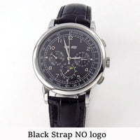 R black dial silver