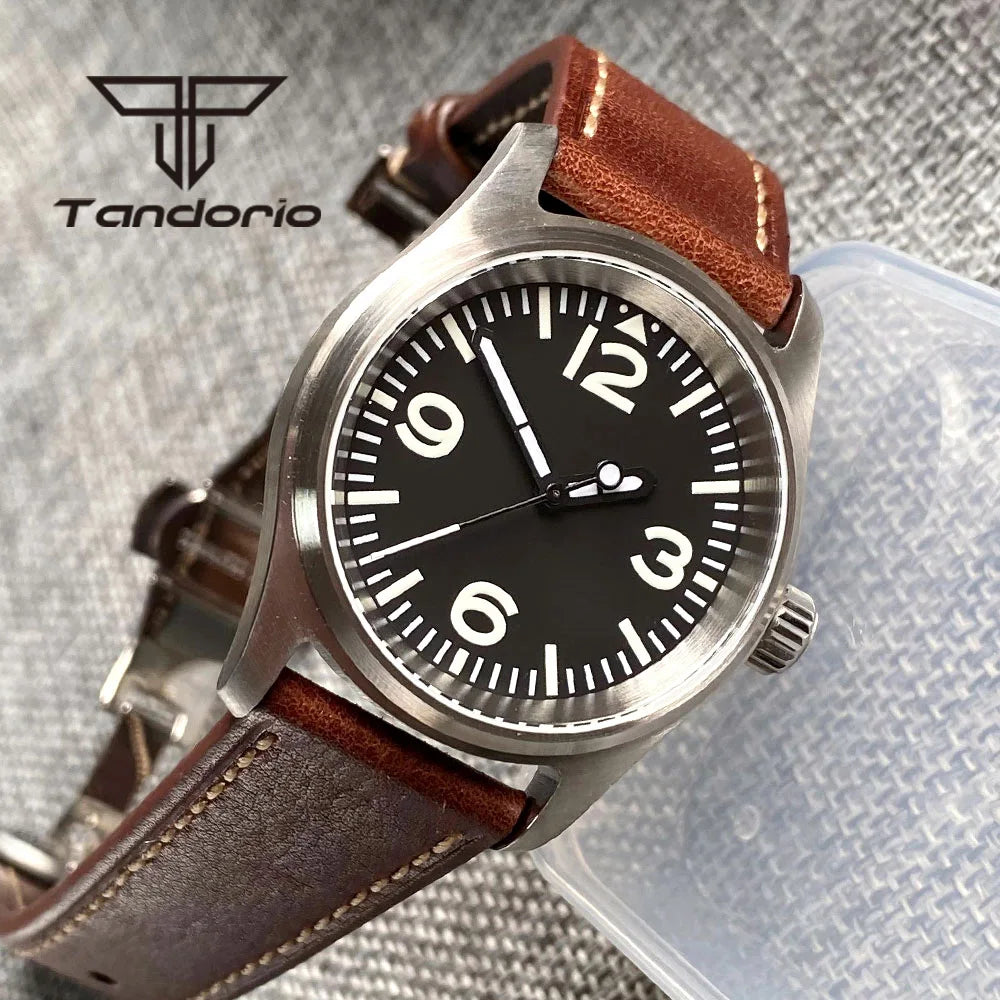 Tandorio 36mm Pilot Watch TD140B PT5000 NH35A Movement 20bar Sapphire