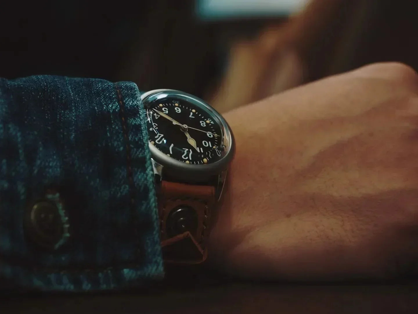 THORN SHY040 A11 Titanium Pilot Watch Military Retro NH35 AR Sapphire Luminous bullet in the back