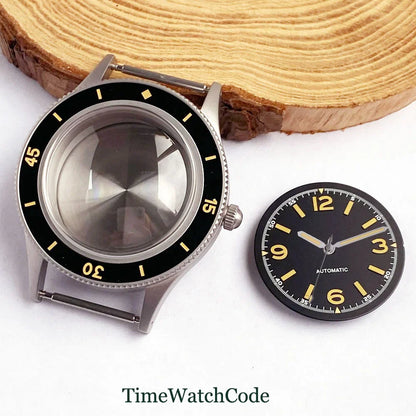 50 FATHOMS Real Bronze Watch Case Fit NH34 NH35 NH36 NH38 NH70 NH72 ETA2824 PT5000 SW200 Bow Sapphire Glass 20BAR Sandblast 40mm