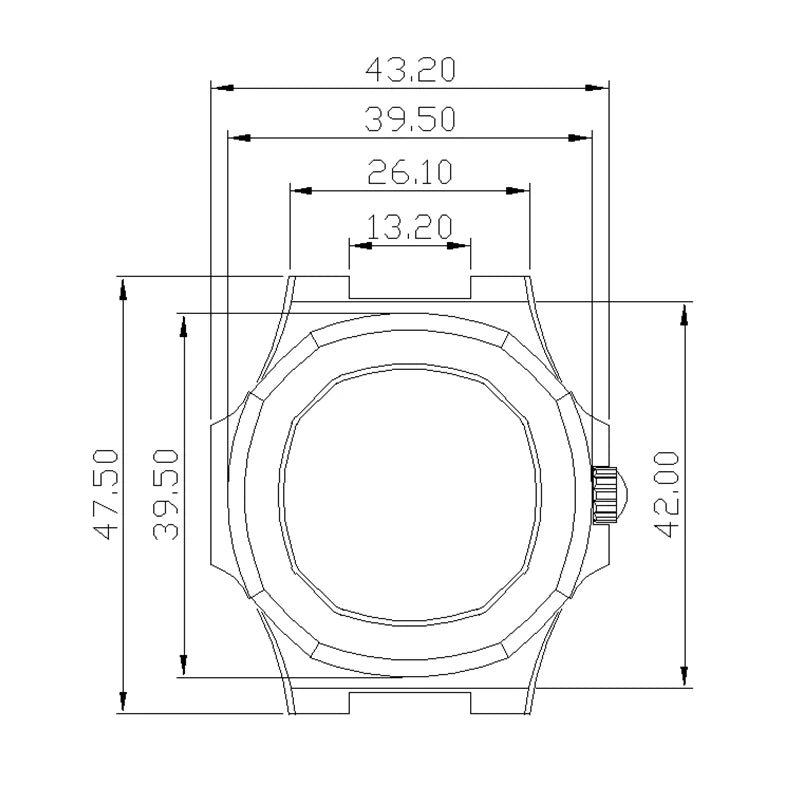 Silver/Black/Rose Gold 40mm Watch Cases Strap Parts Sapphire Glass For NH35 NH36 NH34 NH38 NH72 Movement 30.8mmDial Mod Nautilus