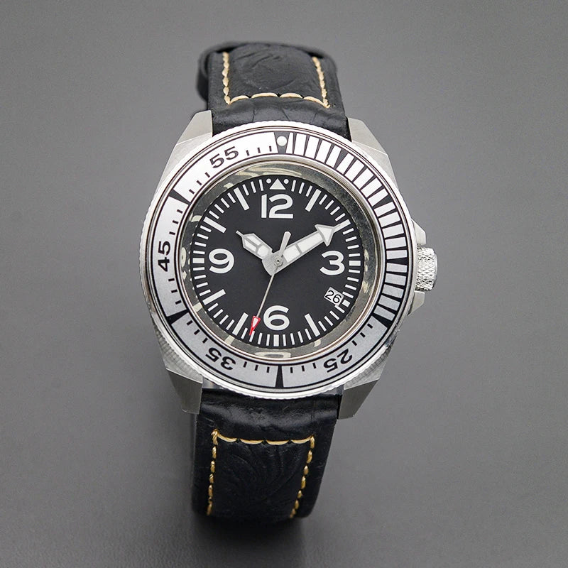 Sterile King Samurai Watch C3 Luminous Sapphire NH35 Automatic Diver 20Bar 43MM