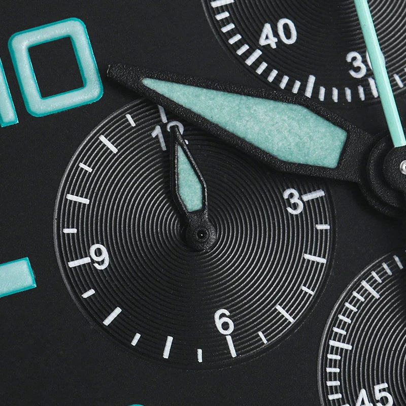 Militado ML04 Chronograph Quartz Military Watch OS00 Movement BGW9 Luminous 100m Waterproof  Domed Sapphire 39mm