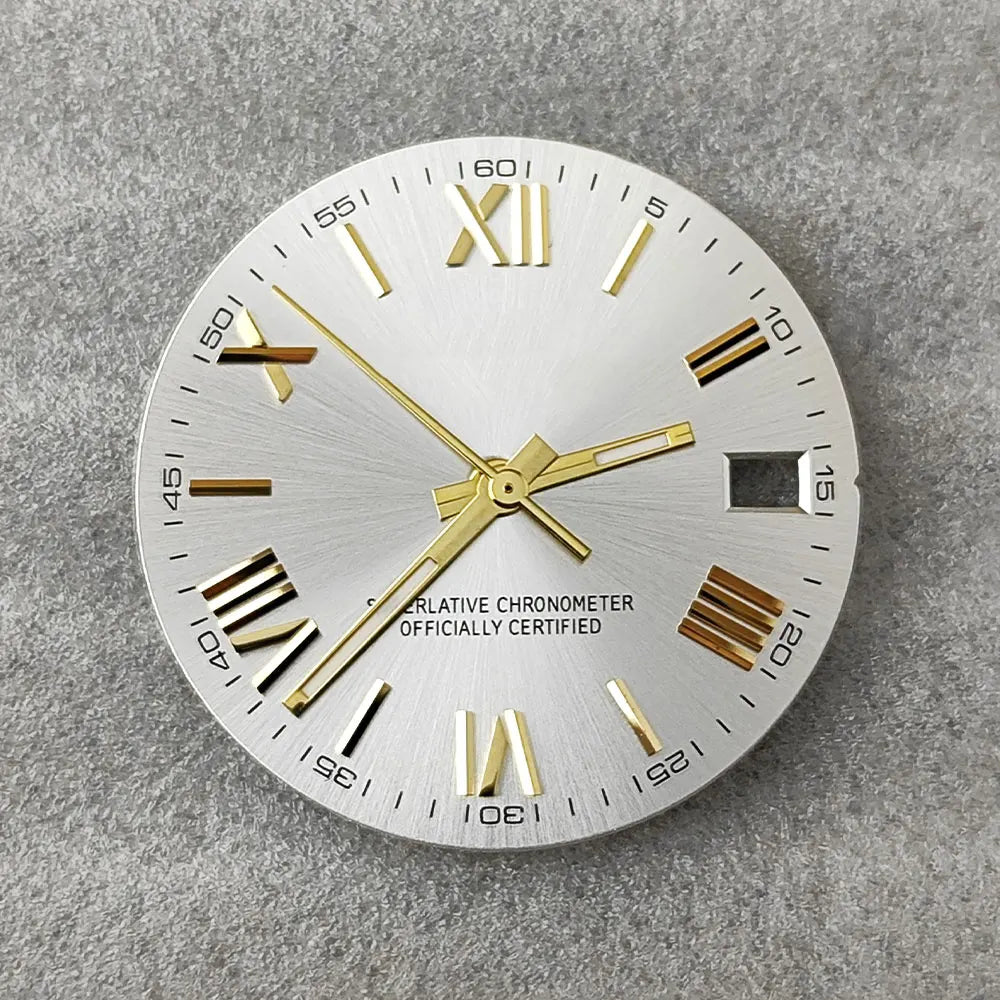 28.5mm NH35 dial Roman dial S Dial Modified Dial for NH35/NH36 Automatic Movement Watch accessories
