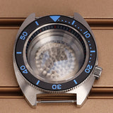 41mm Modified Turtle Watch Case Sapphire For Abalone/tuna mouth 6105 Captain Willard TMI NH35 NH36 NH38 4R Movement Stainless Steel Watch Accessories