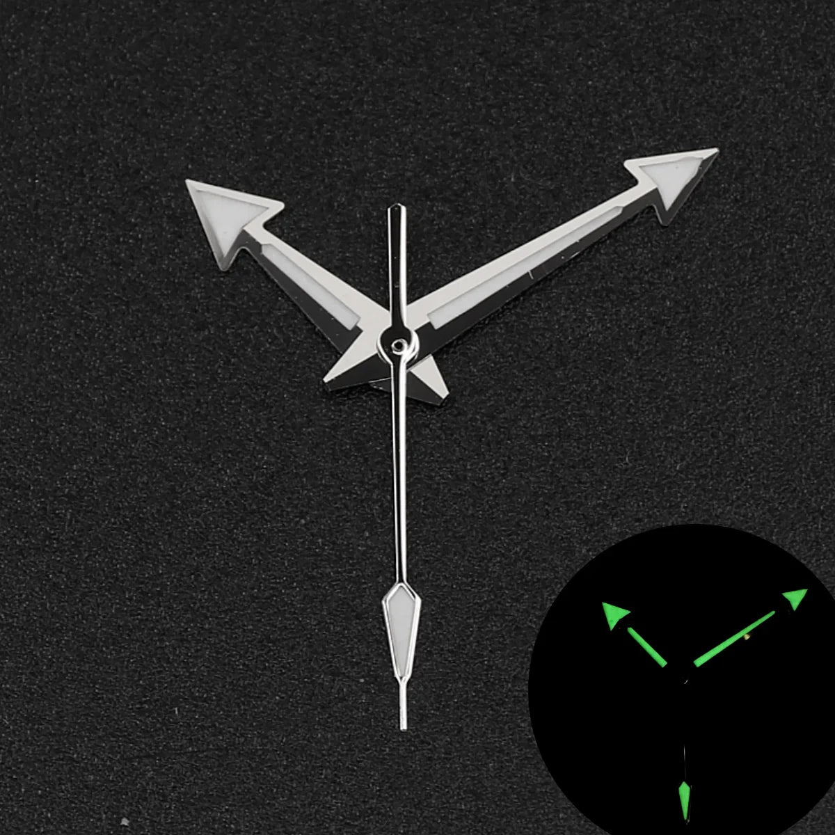 NEW Quality Sea 600 Style Watch Hands With C3 Bgw9 Green Blue Luminescent For Nh35 Nh36 Movement Skx007 Case 28.5mm Dial Index