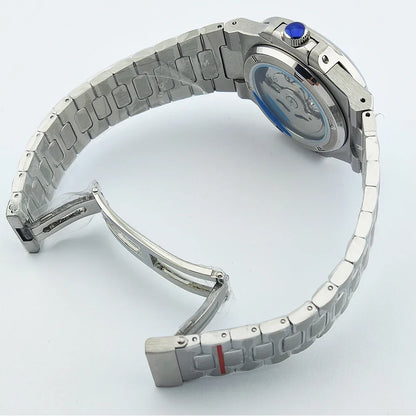 Special dial Nautilus Watch 41mm NH35 who cares i'm already late Sapphire 10Bar Dress Glass back