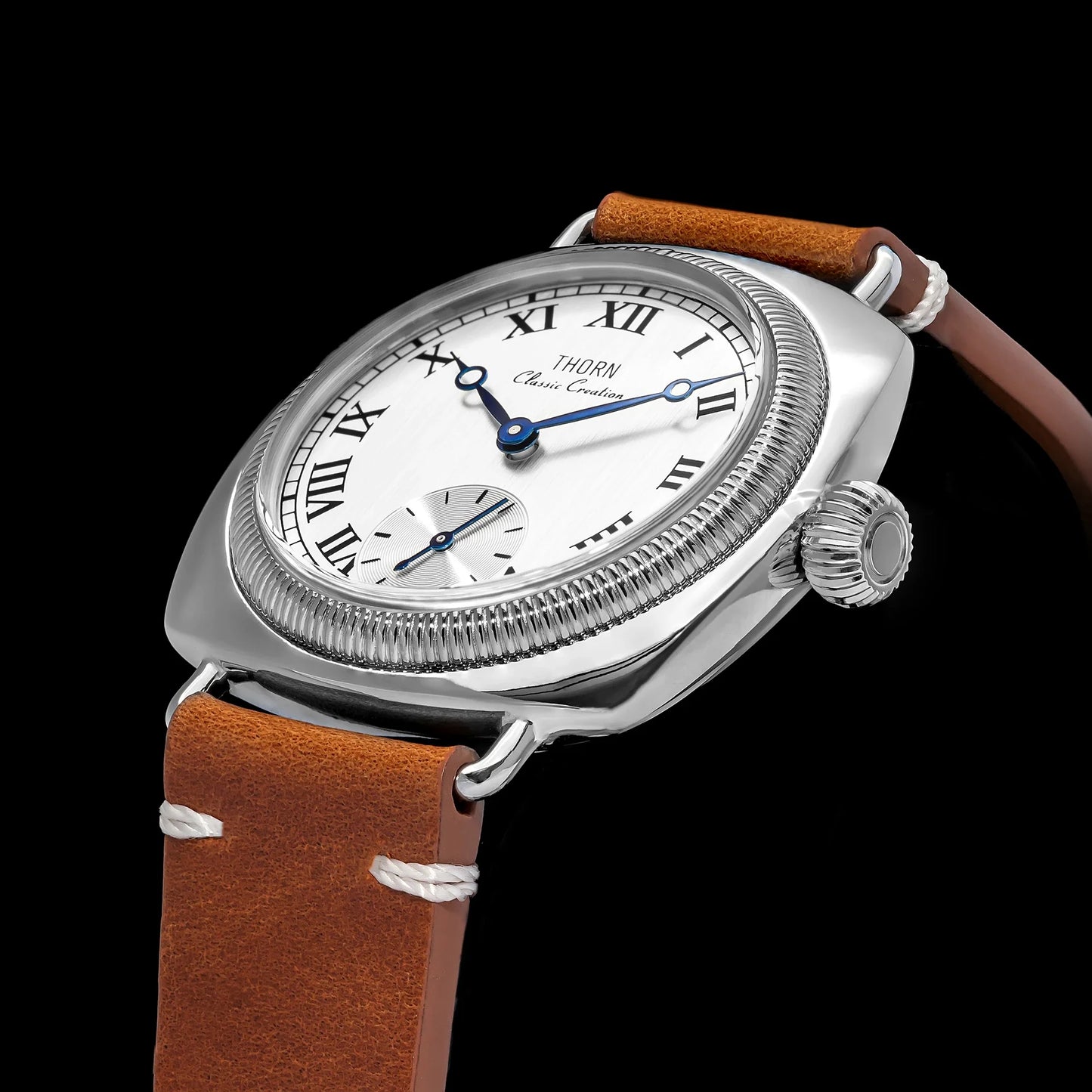 Thorn T002  Retro Square Sub Second 36mm Sapphire Glass VD78 Quartz Movement 10bar