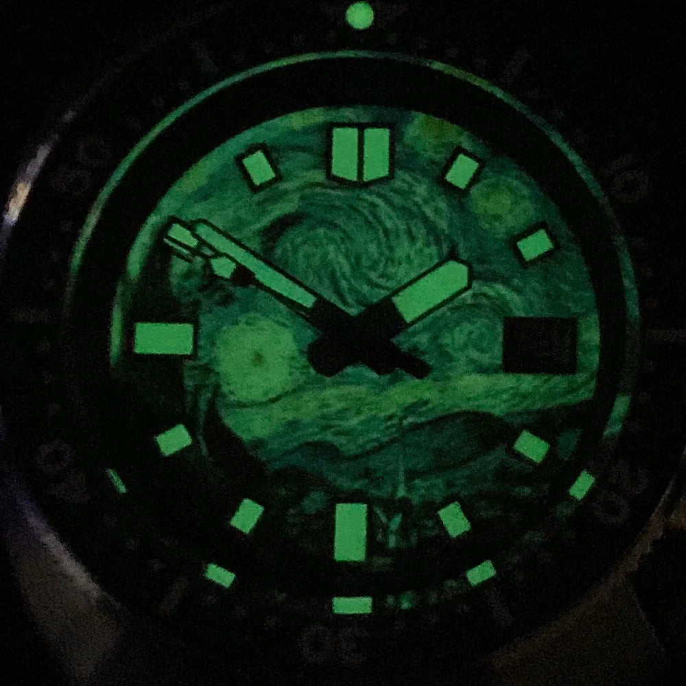 Tandorio Captain Willard Diver Watch NH35A Full Lume Sapphire 20BAR 44mm TD220
