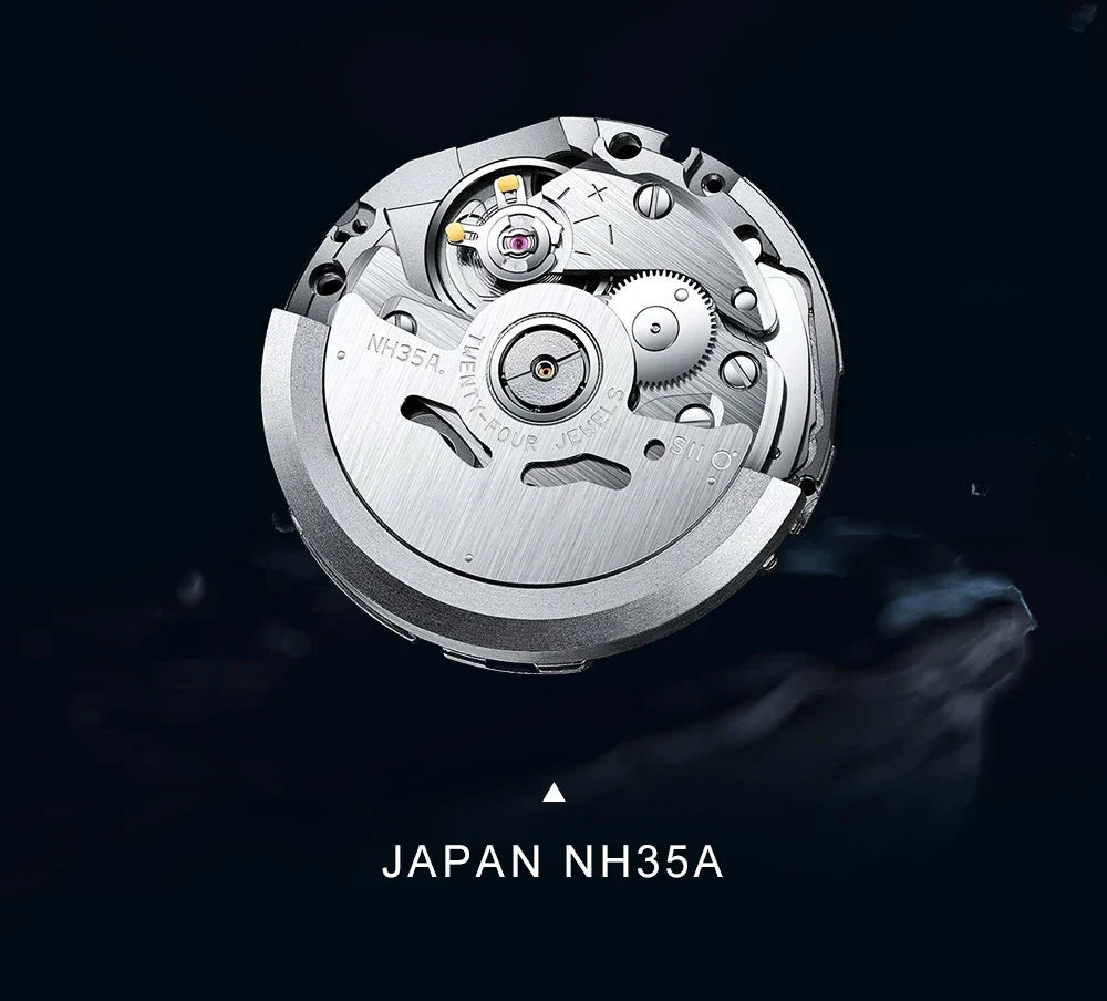 Cadisen C8231 Diver Watch Meteorite Dial 38.5MM 10Bar Miyota 8215 Automatic AR Sapphire