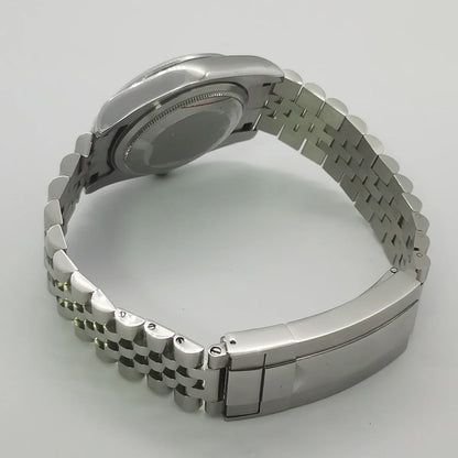 Silver / Black Fluted Watch case Luxury 36mm/39mm Sapphire watch case Two Tone case 10BARS fit NH35 NH36 NH34 ETA2824 2836 Miyota8215 PT5000 DG2813 3804 movement