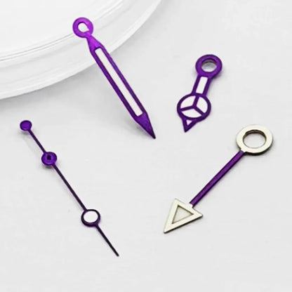 NH34 GMT Purple Watch Hands Fit NH34 NH35 NH36 Miyota8215 8205 821A ETA2824 2836 Movement Watch Accessories