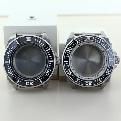 Modified Samurai Diving Watch Case 43.8mm For Seiko NH35 NH36 NH38 NH34 4R36 Movement 28.5mm Dial Sapphire Crystal Ceramic Bezel