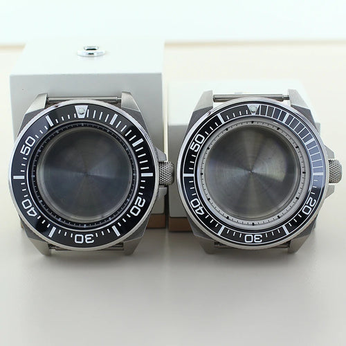 Modified Samurai Diving Watch Case 43.8mm For Seiko NH35 NH36 NH38 NH34 4R36 Movement 28.5mm Dial Sapphire Crystal Ceramic Bezel