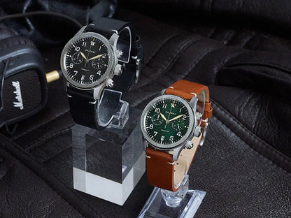 Customizable watch Baltany Military Chronograph watch S5057 Retro Quartz VK64 10ATM  Swiss Lume AR Sapphire