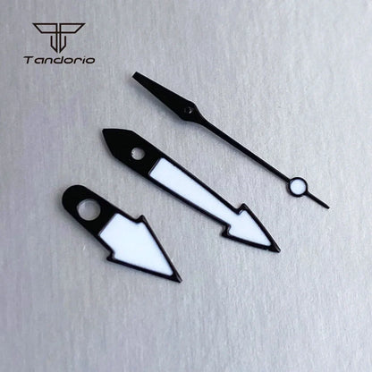 29mm Green Watch Dial Full Luminous Face Hands Set Date Fit NH35 Automatic Movt Men's Wristwatch Accessories Replacement Parts