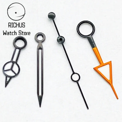 RICHUS NH34 GMT Watch Hands Silver/Black/Gold/RoseGold Blue Luminous Fit NH34 Movement Watch Accessories