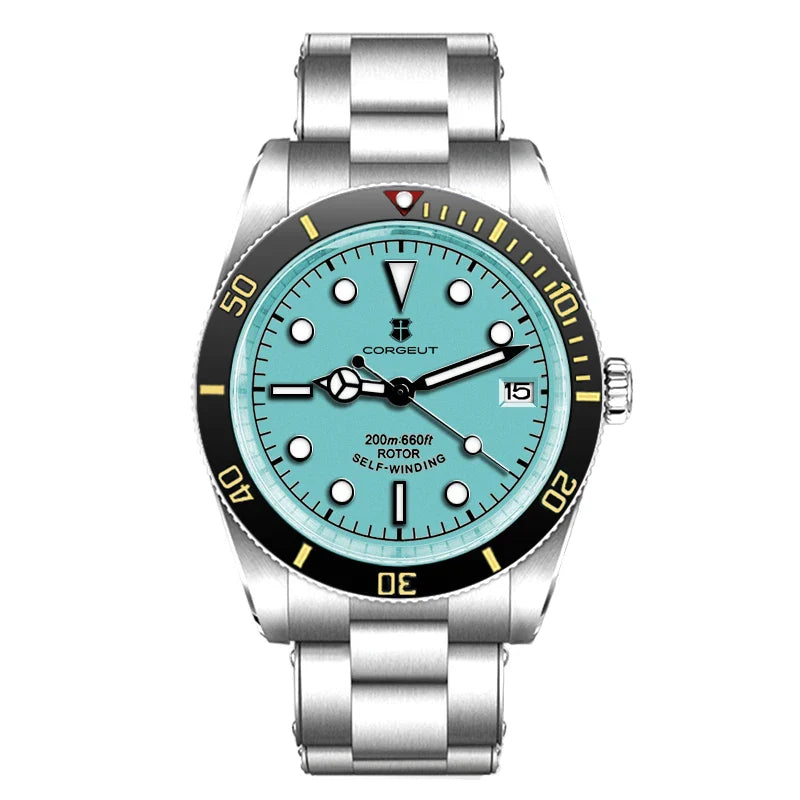 Corgeut Watch Diver CG2074 39mm NH35A Sapphire Crystal  Ceramics Bezel 10Bar SUB