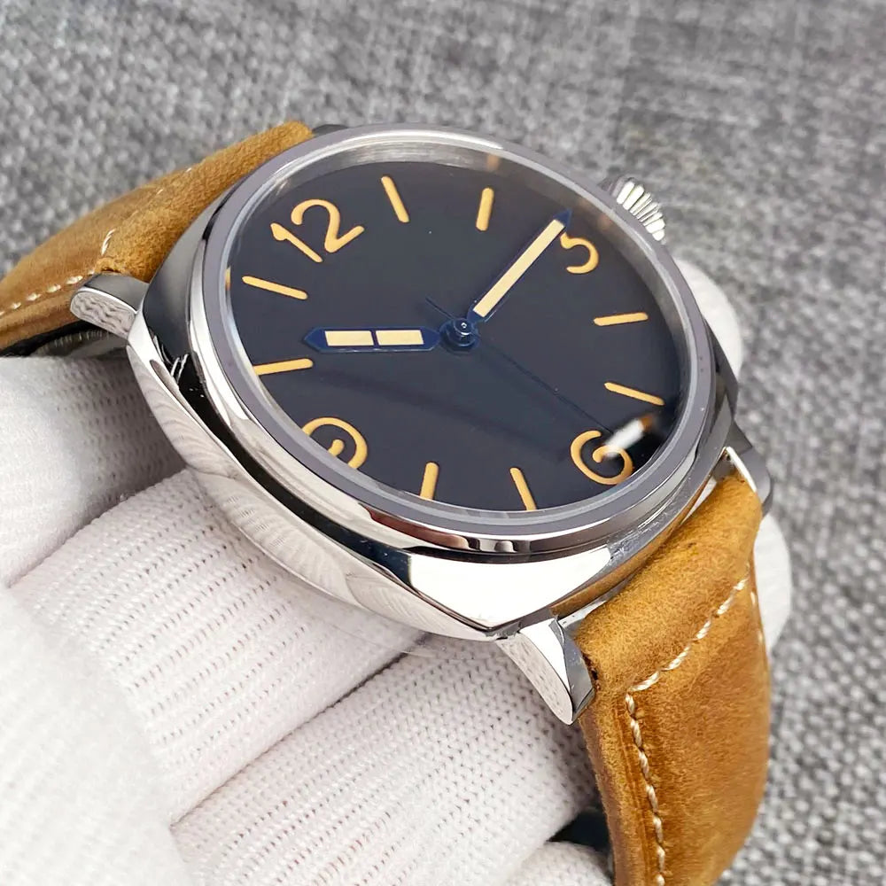 Tandorio Radiomir Homage TD113A 42mm Square California Watch  NH35 PT5000 AR Sapphire 20bar