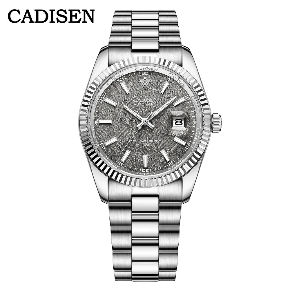 Cadisen C8214 DateJust Watch AR Sapphire MIYOTA 8215 10Bar C3 Lume 40MM