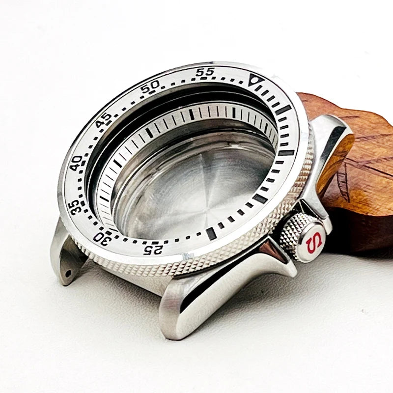 NH34 NH35 Case SKX007 Watch Cases fit for NH35 NH36 7S26 Movement Crown at 3.0 Click Spring NH35 Mod Seiko SKX007 Watch Case