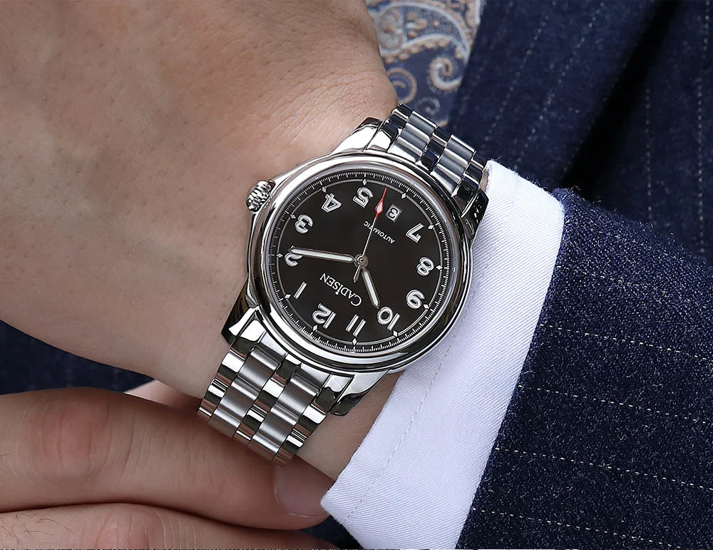 CADISEN C8235 Dress Watch 39MM MIYOTA 8215 Sapphire 5bar Luminous