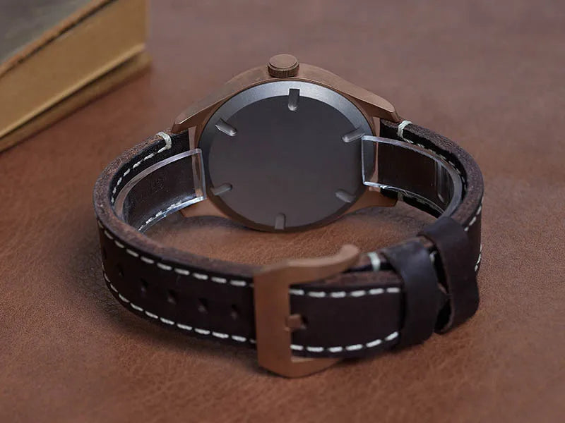 Baltany Vintage Dirty Dozen Wristwatches Golden Hands Seagull ST3620 Luminous 5ATM Leather Automatic Retro D12 Bronze Watches