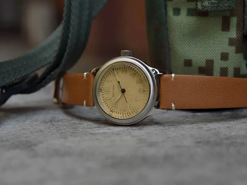 Baltany 38MM A11 Military Automatic Watch Man S2031B Sapphire Crystal 10ATM Stainless Steel NH38 Retro Mechaincal Wristwatches