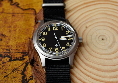 Custom logo available Baltany 36MM W10 Military Watch Man S2005 Waterproof Sterile Dial NH38 Automatic Ar Sapphire  10bar Swiss Lume