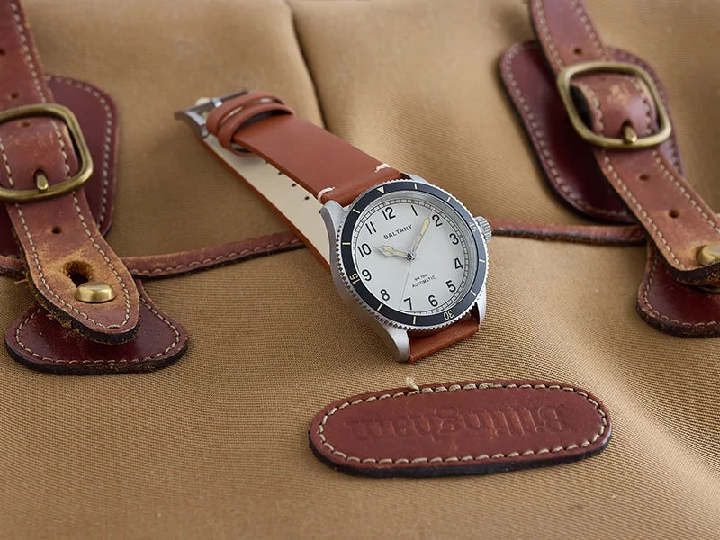 Baltany 38MM Military Watch Men  S2076 NH38 Automation Stainless Steels 100m Waterproof Vintage Khaki Aviation Homage Watch