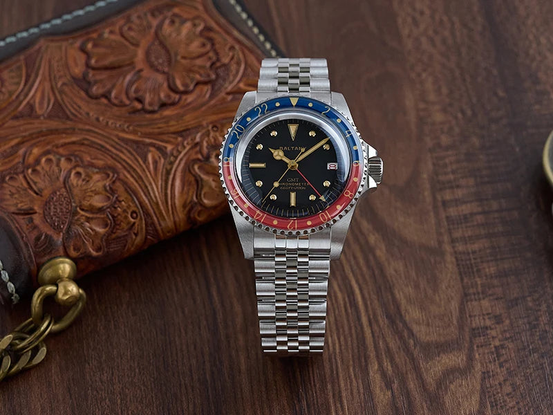 Customizable Baltany 39MM 1957s GMT Master Homage Watch S6074 NH34 Automatic Dome Sapphire 20ATM  Swiss Lume