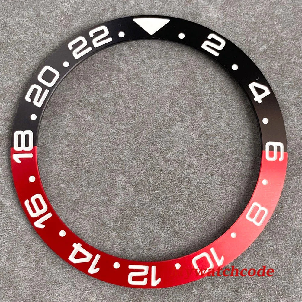 38mm x 30.5mm Black Red Purple Bezel Insert Replacement Part For 40mm GMT SUB SKX 007 Mens Watch Accessories Case Ring