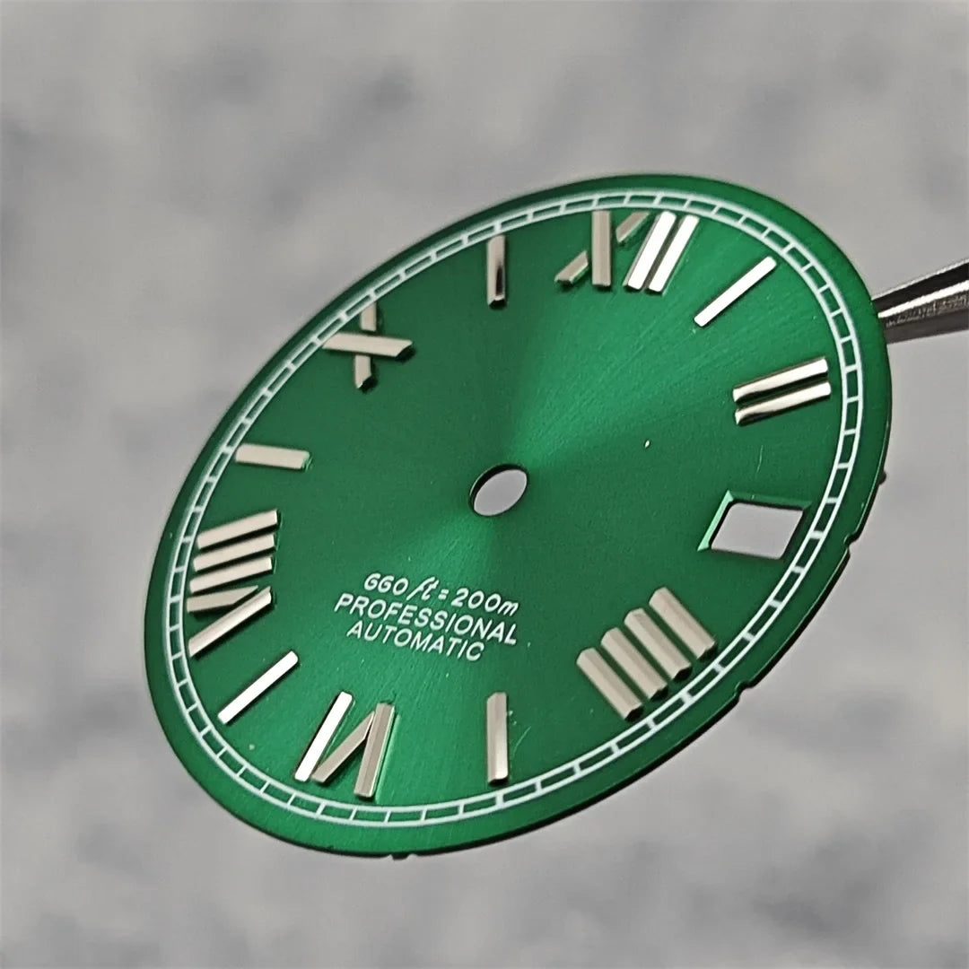 Suitable for NH35A/4R35 Movement Watch Dial 28.5mm Roman Numeral Surface Watch Faces Men's Watches Replacement Accessories