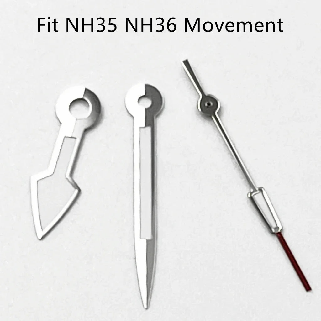 NH Watch Hands Silver Watch Hands Fit NH35 NH36 PT5000 ETA2836 2824 DG2813 3804 Miyota8215 8205 821A Movement Watch Accessories